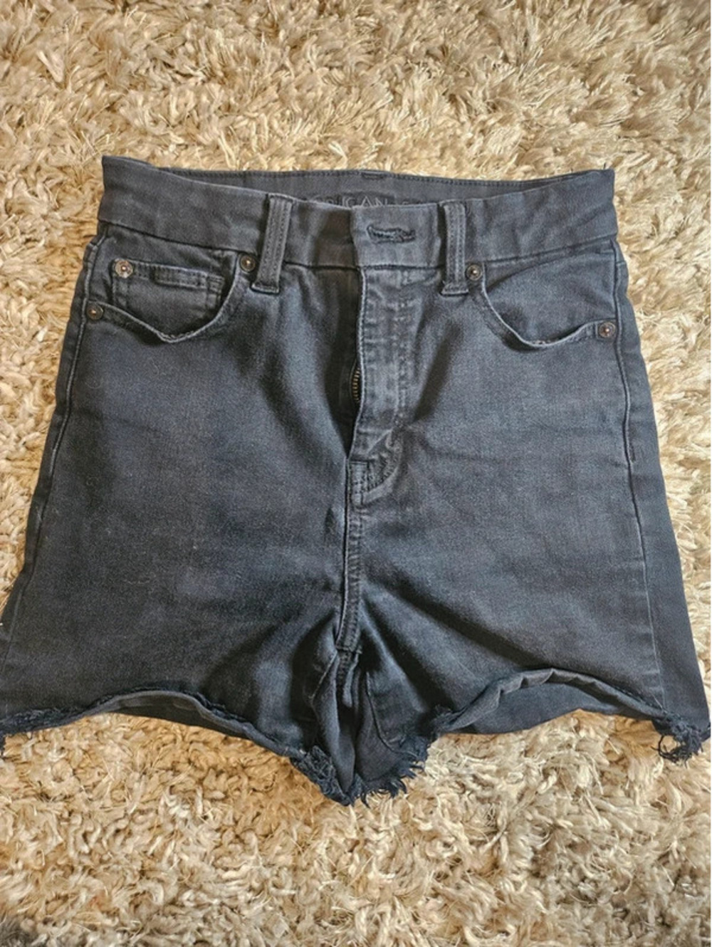 American Eagle Next Level Stretch Women's Size 2 High Rise Black Shorts